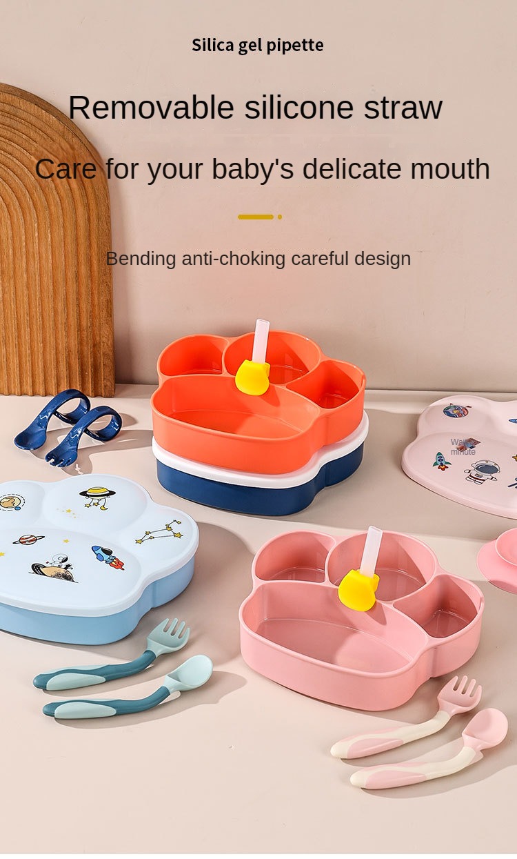 Baby Lunch Box With Cutlery Set And Straw Cute Cat Claw - Temu