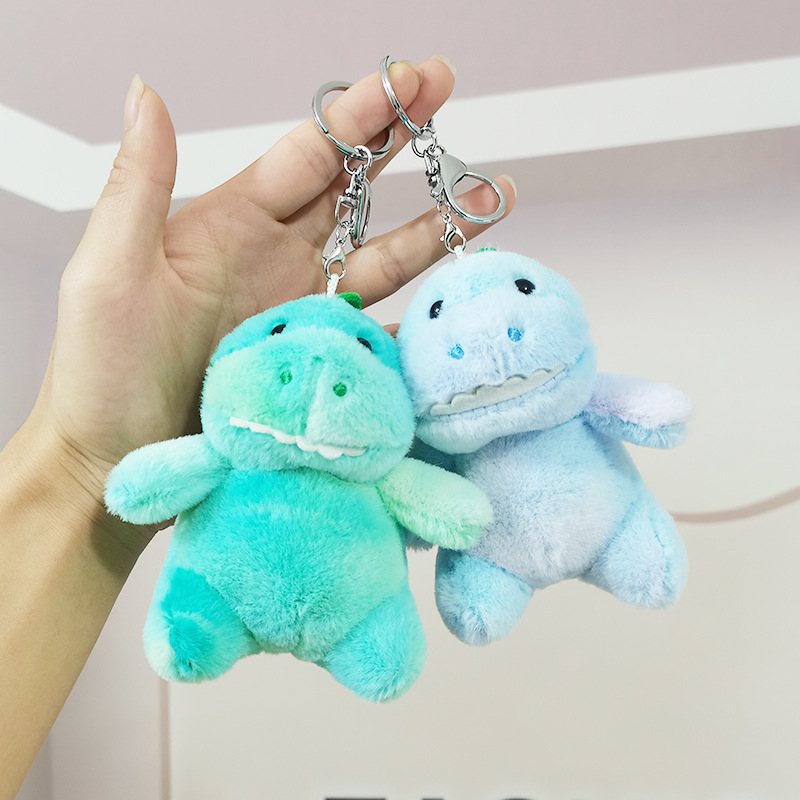 Rainbow Plush Bear Keychain