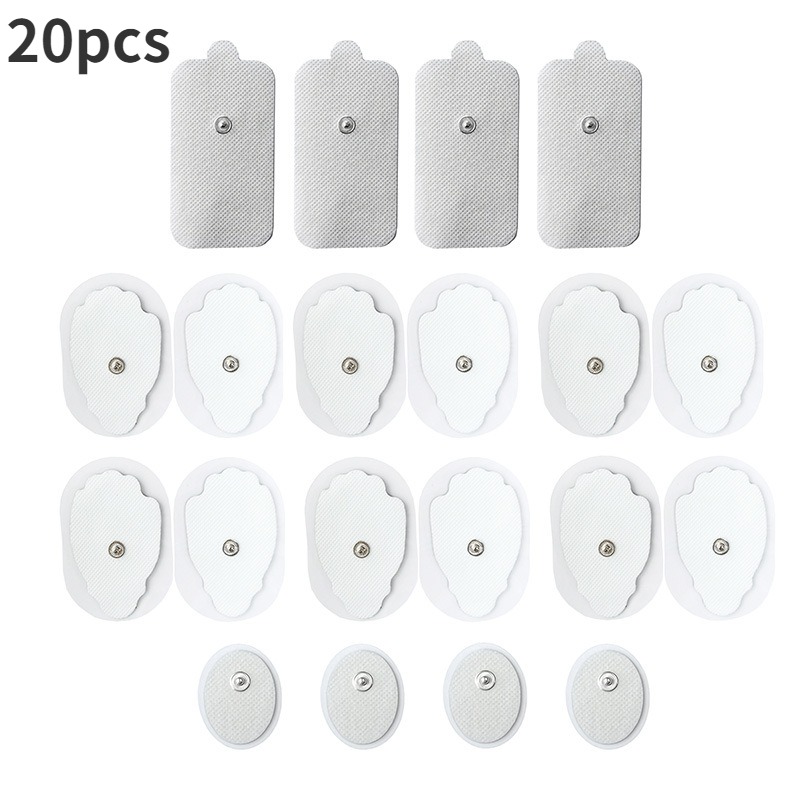 AUVON TENS Unit Replacement Pads, 4 x 8 Large Butterfly Shaped Electrode  Pads