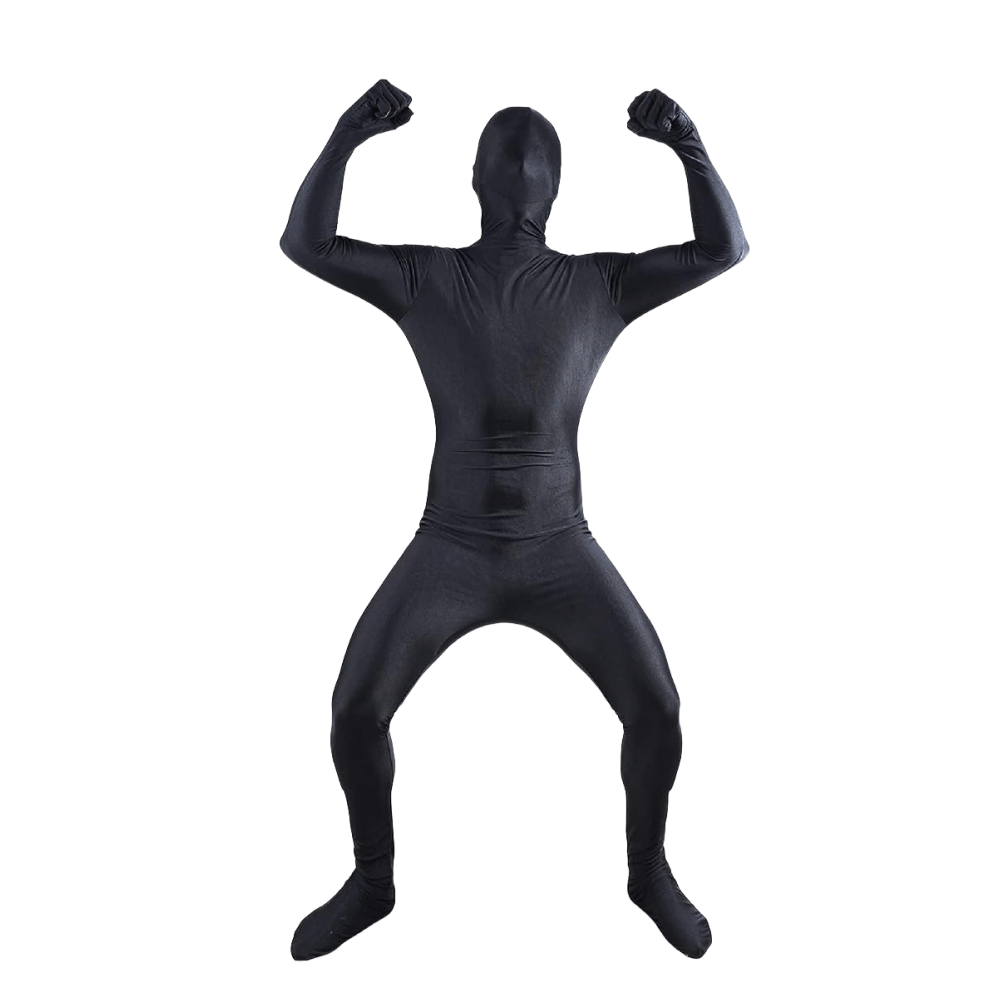 Full Bodysuit Unisex Spandex Stretch Costume Zentai Disappearing Man Body  Suit Halloween Costume