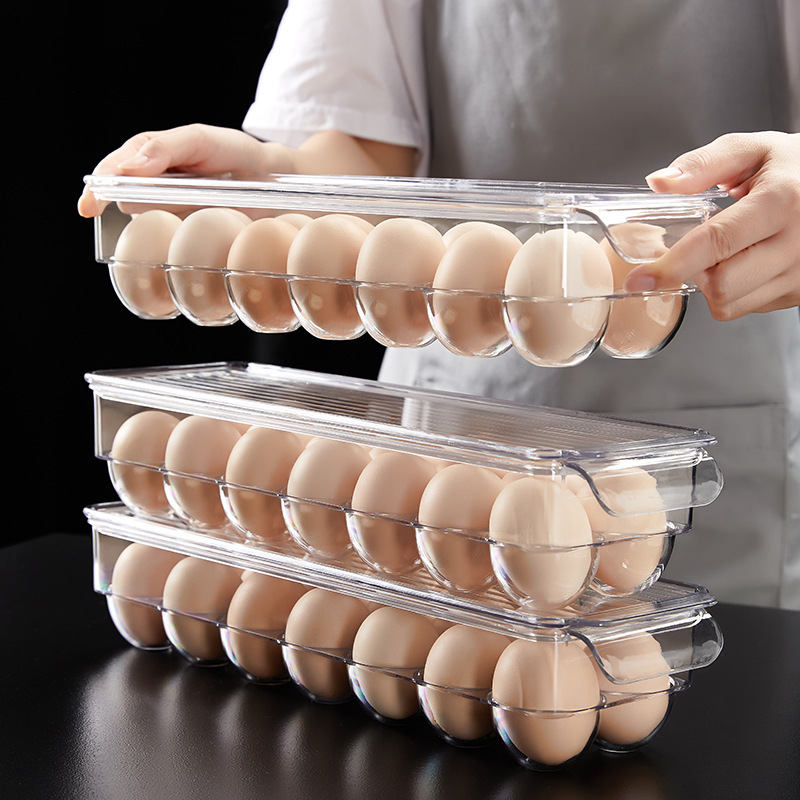 1pc Soporte De Huevos De Plástico Transparente Con - Temu