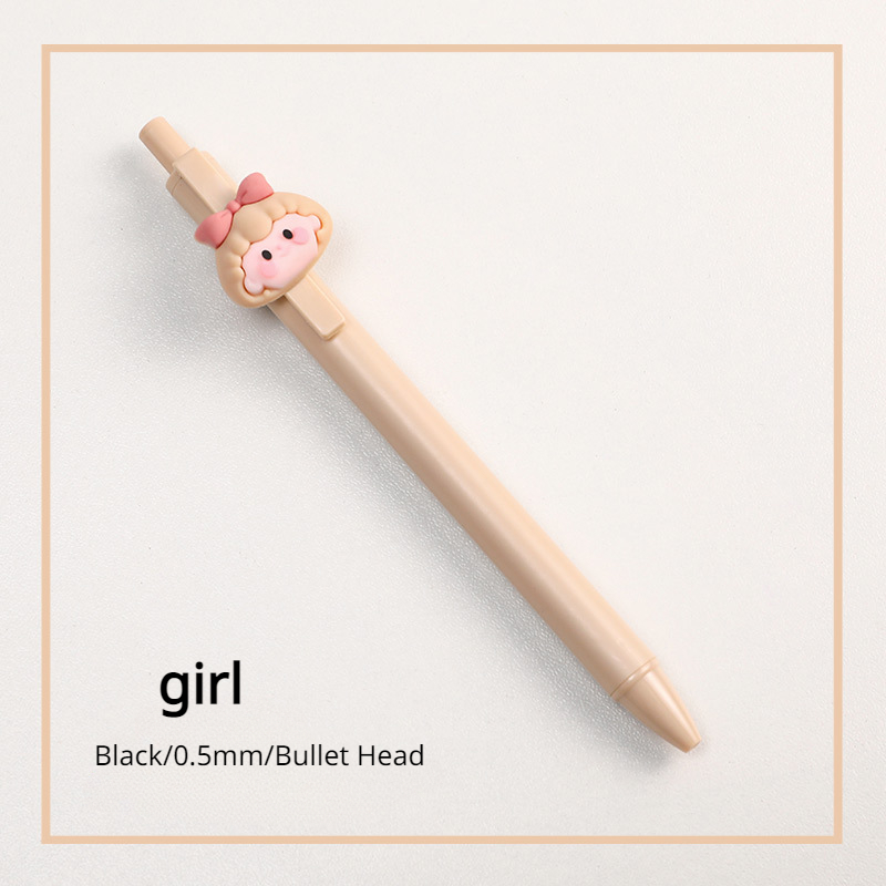 Adorable Rabbit Girl Gel Pens With Black Refill Perfect For - Temu