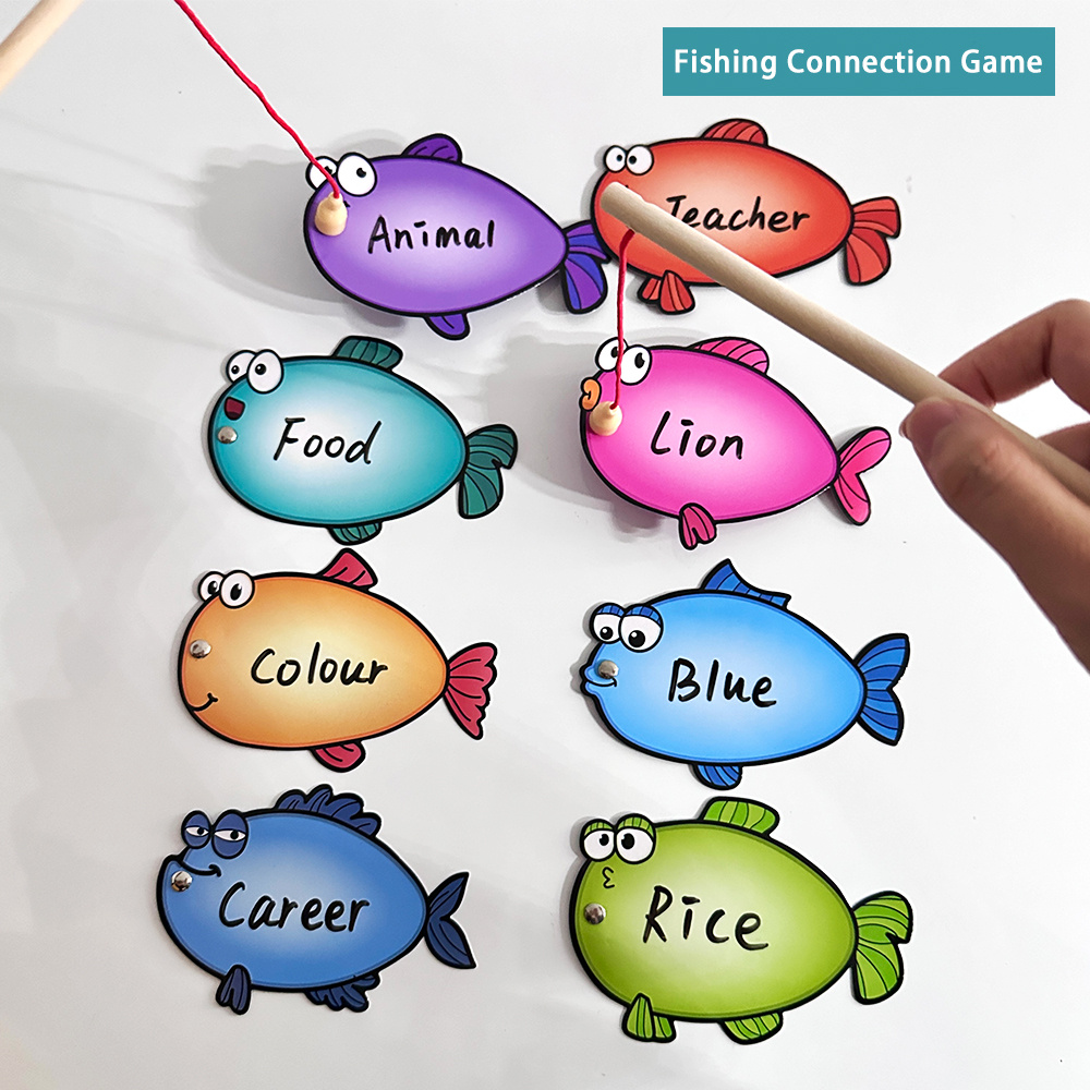 Erasable Magnetic Fishing Toys Montessori Learning Supplies - Temu