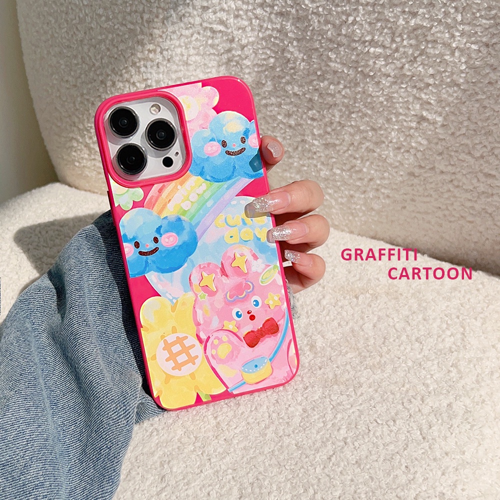 

Rose Red Oil Painting Cartoon Phone Case Tpu Silicone For 11 12 13 14 Pro Max Mini X Xr Xs Max 7 8 Plus Se2020