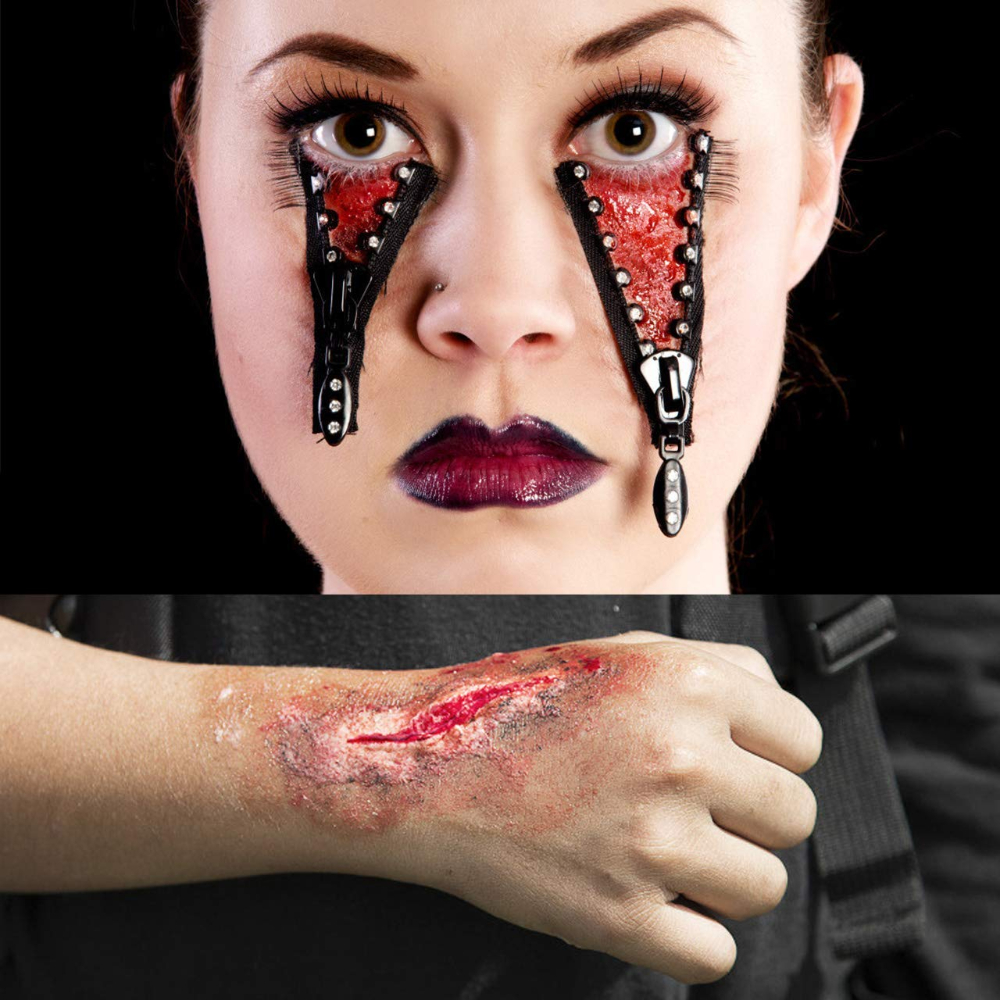 SFX Makeup Kit Scars Wax, Fake Blood Spray, Halloween Special Effects Wound