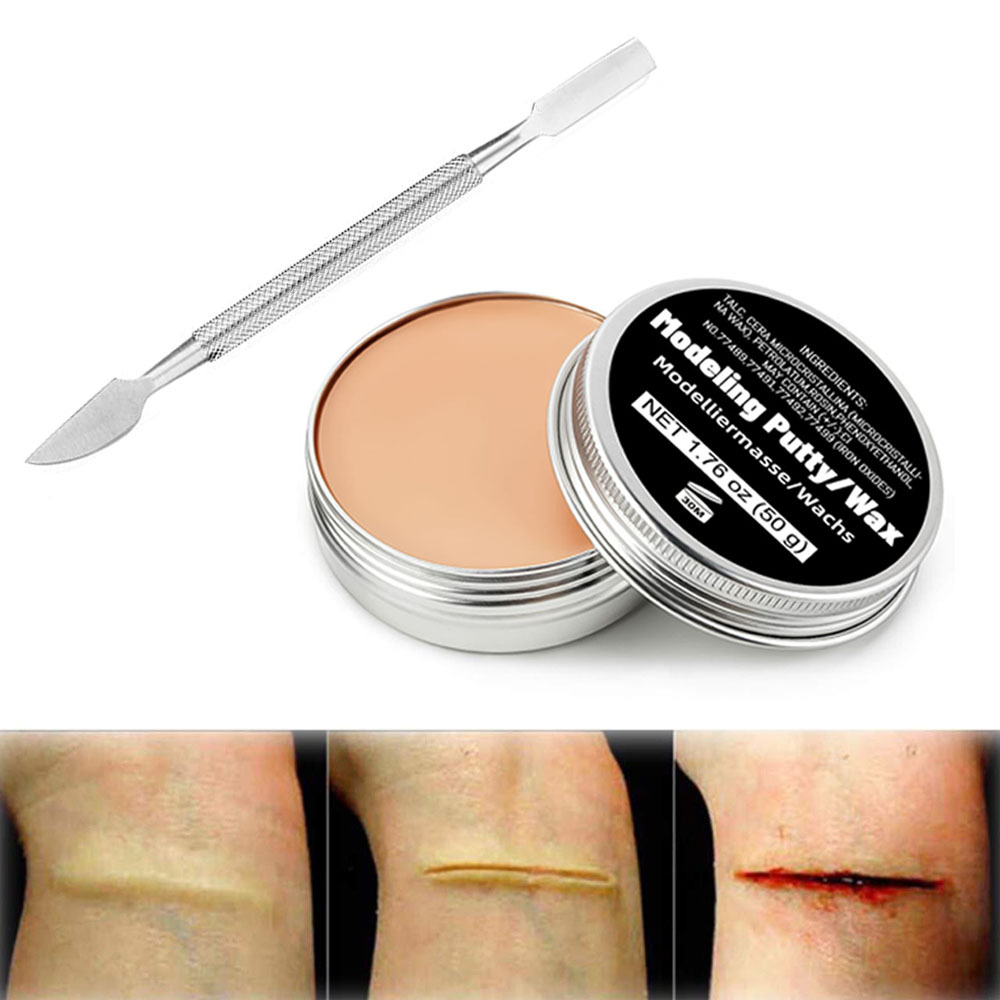 Sfx Makeup Kit Face Body Paint Palette With Scar Wax Fake - Temu