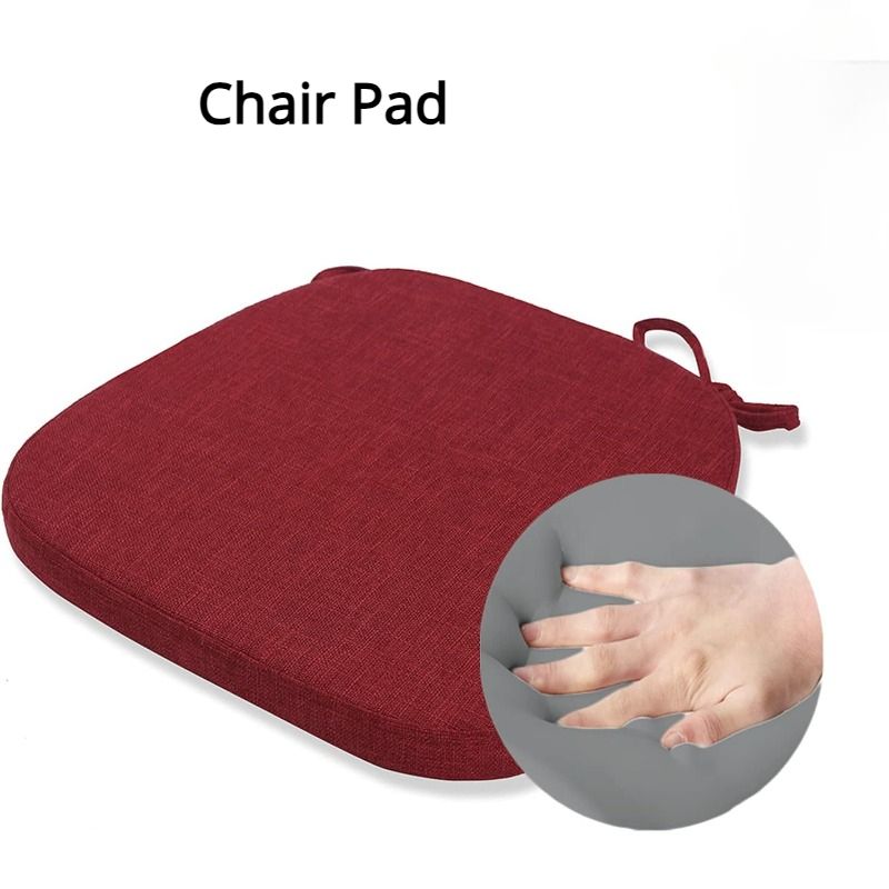 Chair Cushion With Ties For Dining Chairs - Memory Foam Non Slip Kitchen Chair  Pad And Dining Seat Cushion With Machine Washable Cover [ ] (red, 1) - Temu  United Arab Emirates