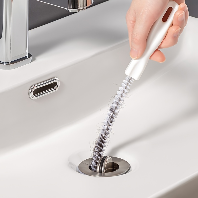 Pipe Dredging Brush Bathroom Hair Sewer Sink Cleaning Brush - Temu