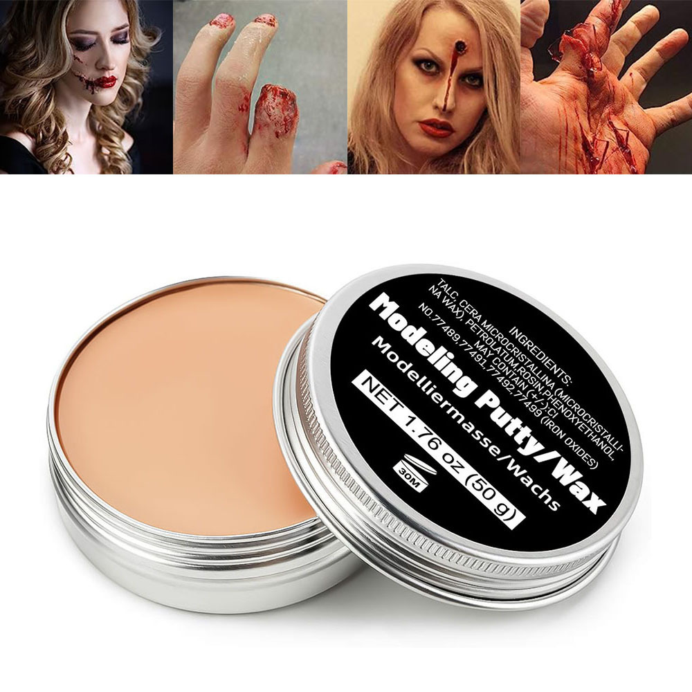 SFX Makeup Kit Skin Wax Plasma Makeup Set Scar Makeup Creepy Party Makeup  Props Halloween Fake Blood Costume