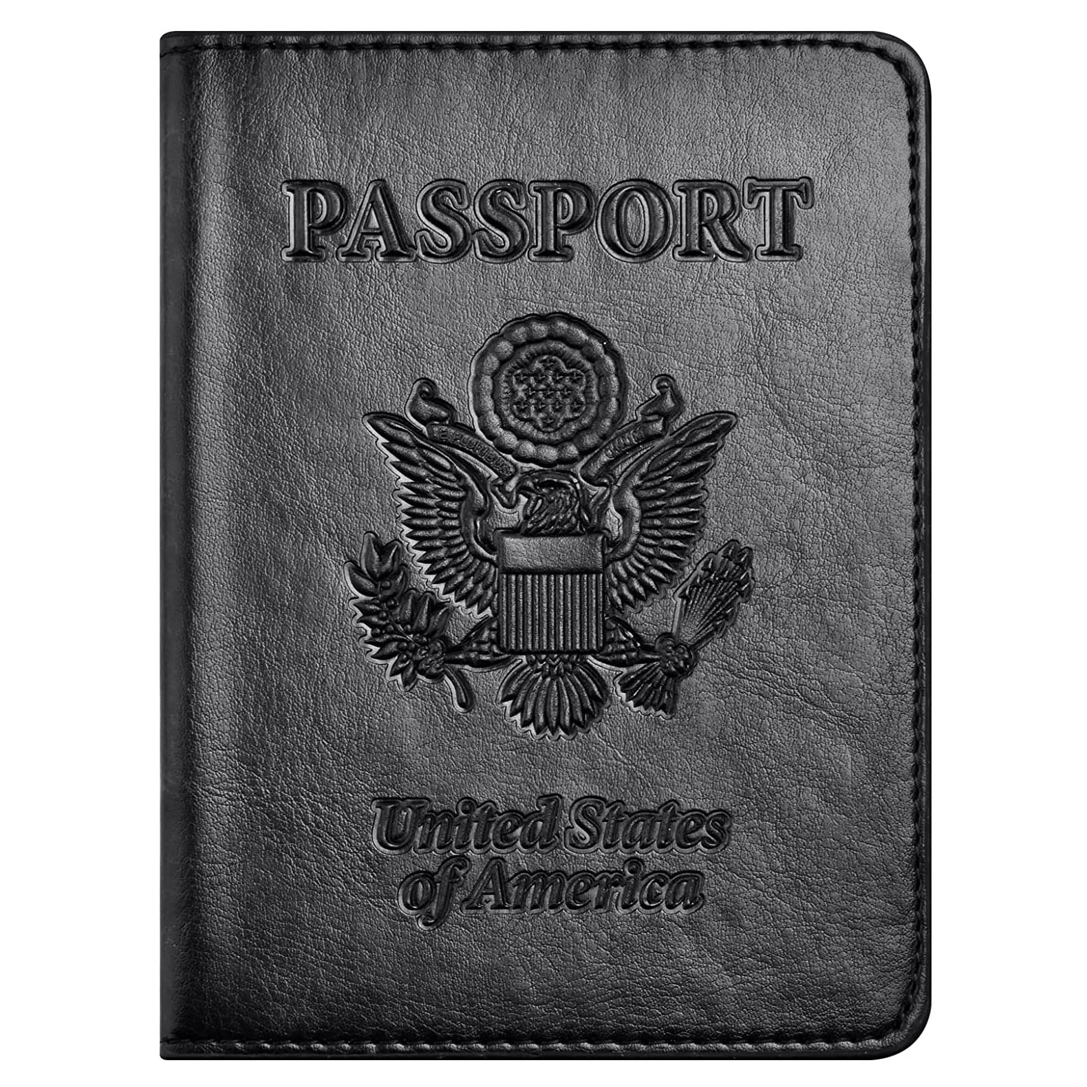 Leather Passport Cover And Card Holder Combo Slim Passport Holder With Card Protector Slot