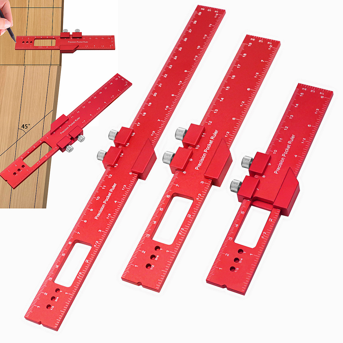  STOBOK 1 Box Ruler Set Square Tools Measurement Tool
