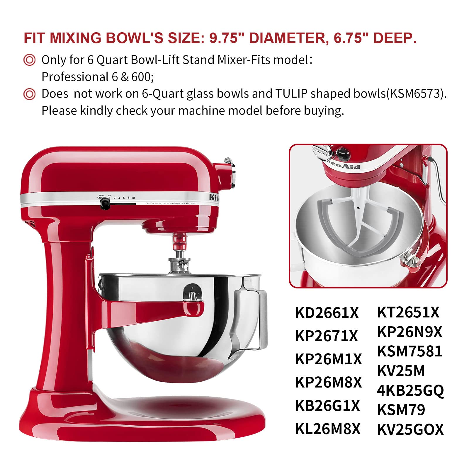 Flex Edge Beater For Kitchenaid Mixer 5.5 Quart Bowl lift - Temu