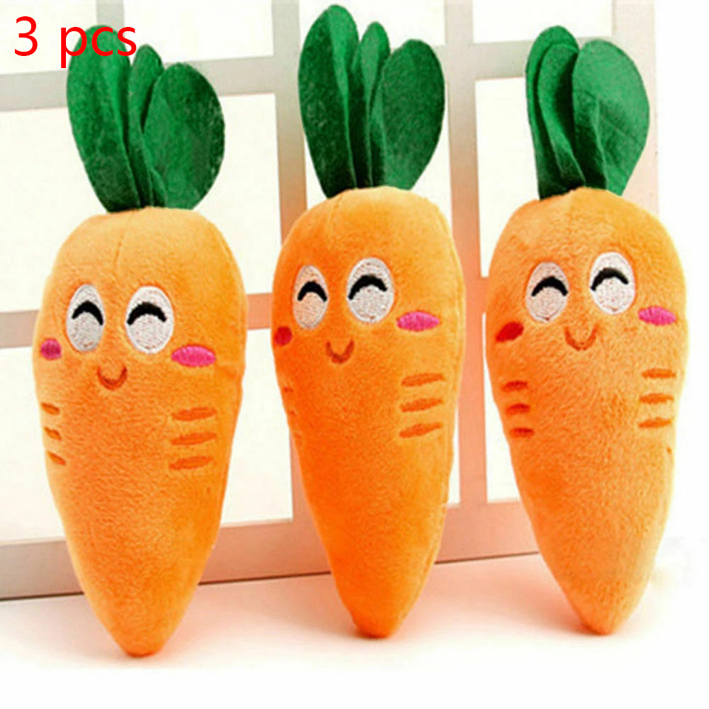 Large Carrot Design Pet Grinding Teeth Squeaky Plush Toy - Temu