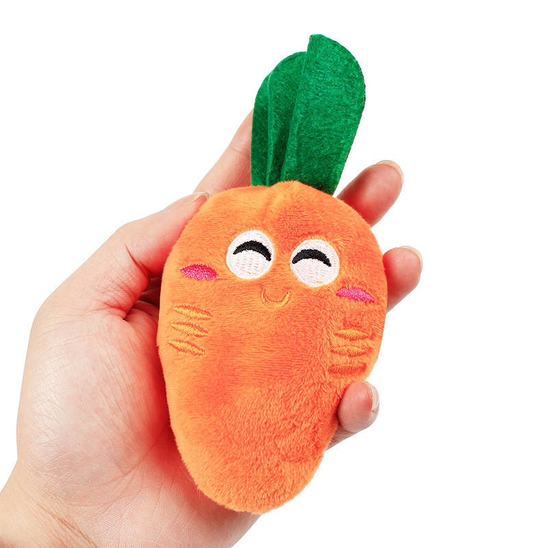 Large Carrot Design Pet Grinding Teeth Squeaky Plush Toy - Temu