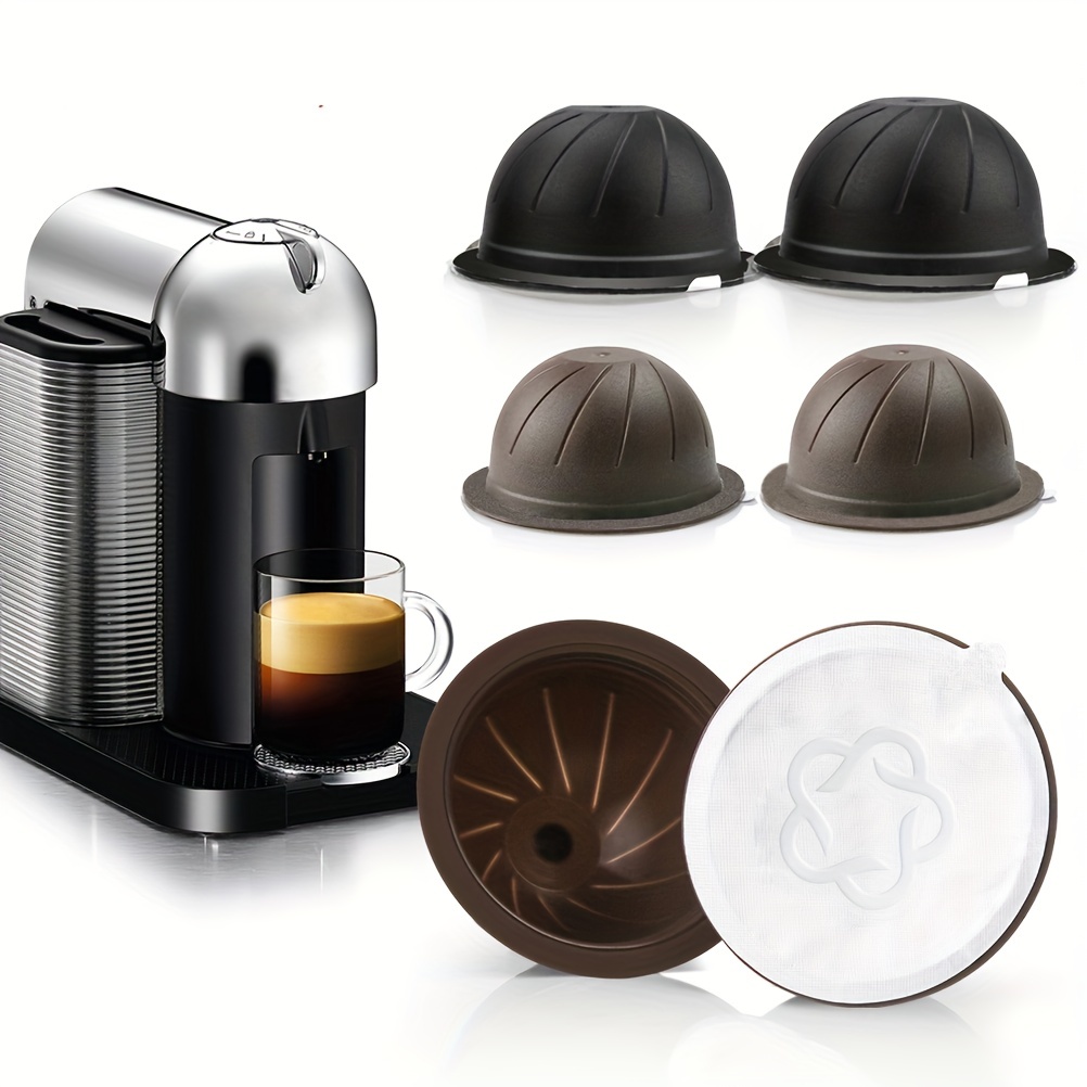 Cápsulas reutilizables para Nespresso, 6 unidades, recipientes rellenables  para máquinas Nespresso (compatibles con OriginalLine)