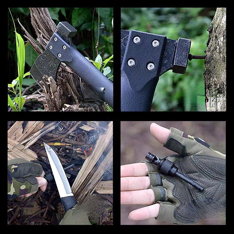 Multifunctional Forged Hammer Pattern Axe Outdoor - Temu