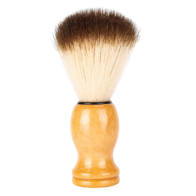 Beard Brush For Home Use, Designed For Facial Cleansing, Featuring Soft Nylon Bristles And A Sturdy Handle, Ideal For Foam