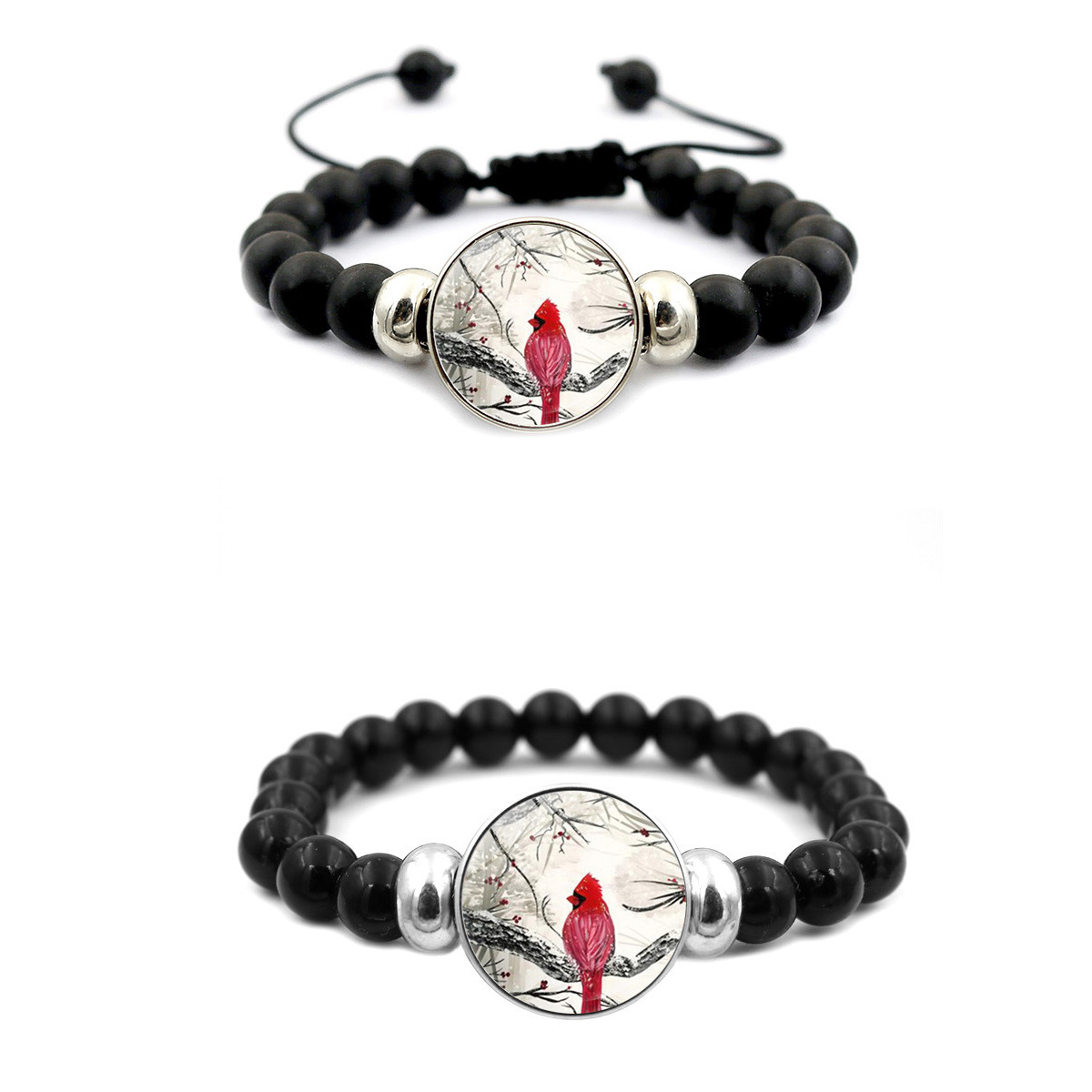 Cardinal Bird Bracelet