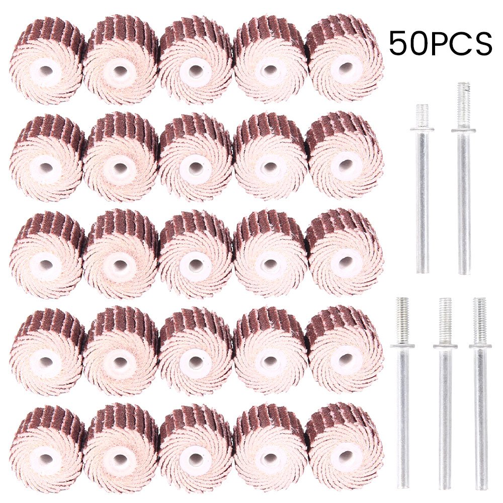 50pcs Sandpapers Set Kit Grit Sander Attachments Replacement Parts