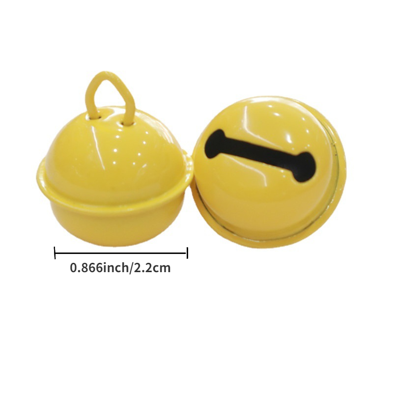 1pc Candy 22mm Colored Bell DIY Keychain Accessory Christmas Met