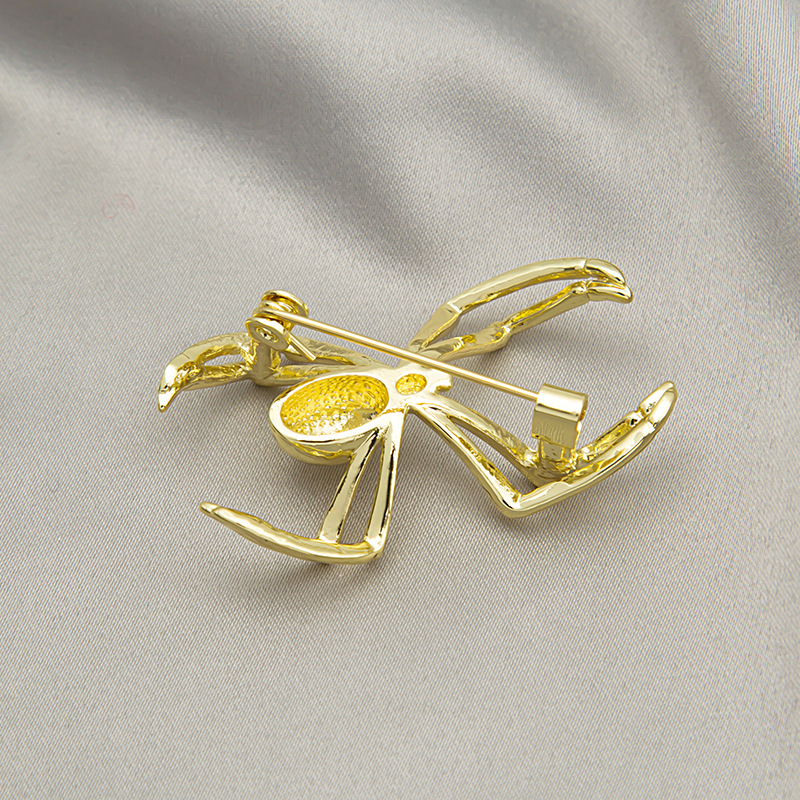 Brooch Golden Spider