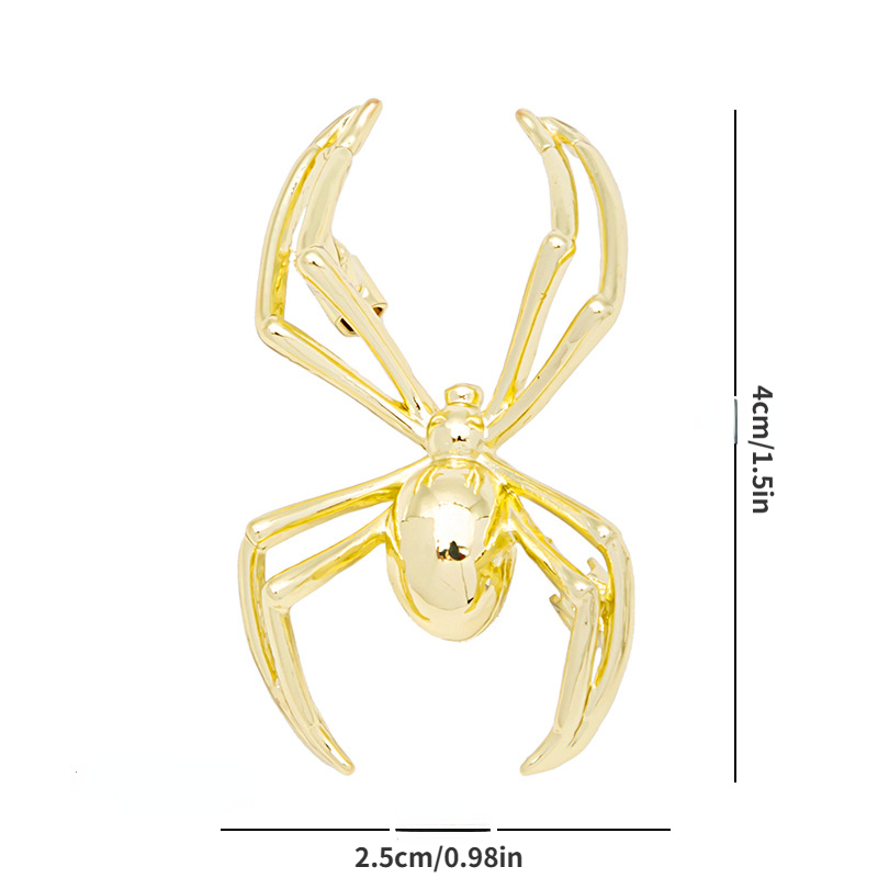 Brooch Golden Spider