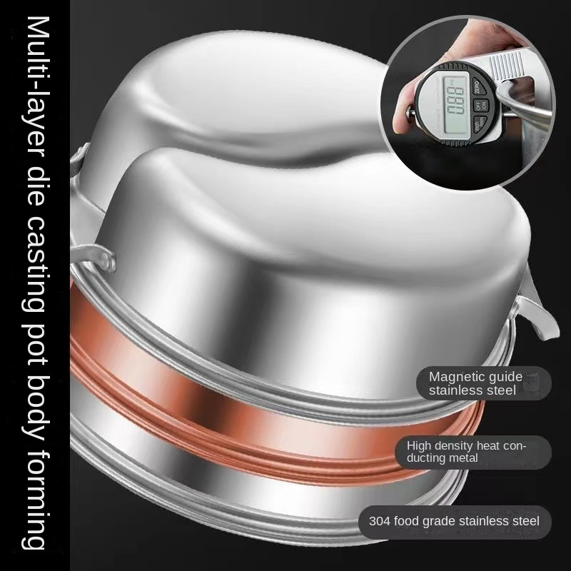 Double flavor Ramen Cooker Stainless Steel Pot With Dual - Temu