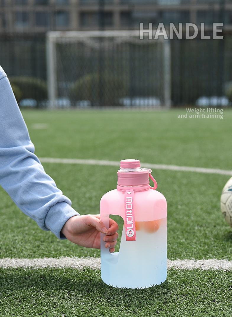 Large Capacity Big Belly Water Cup, Gradient Color Leakproof Plastic Water  Bottle, Suitable For Fitness Sports - Temu