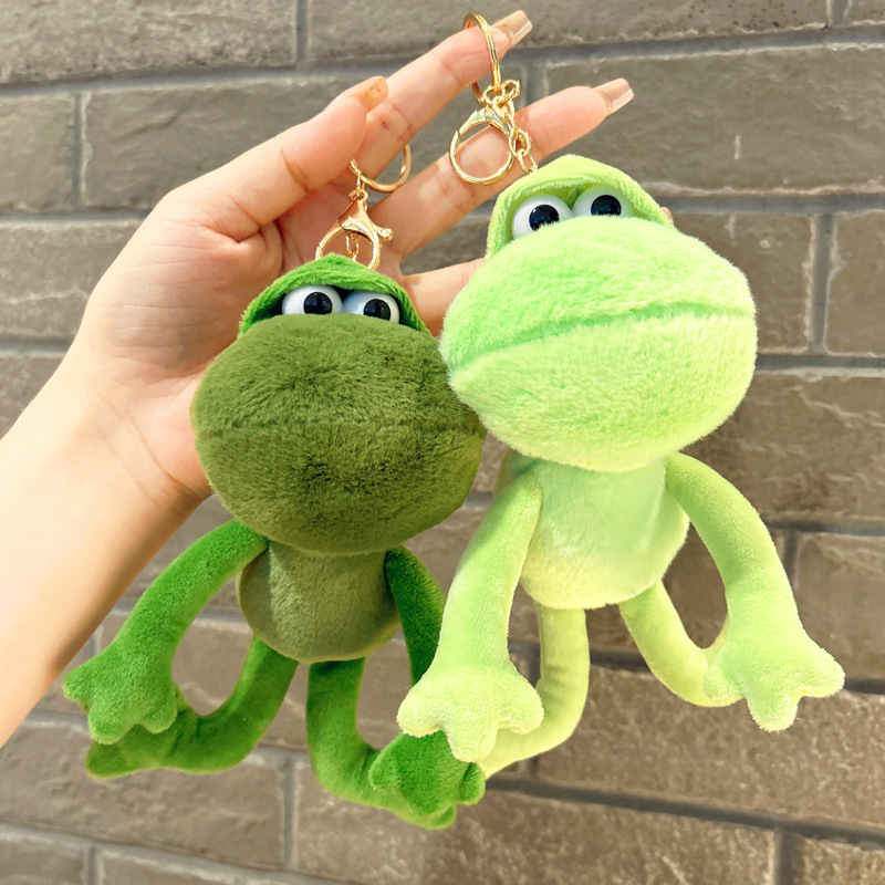 Ugly Cute Frog Plush Toy Doll School Bag Pendant Keychain - Temu
