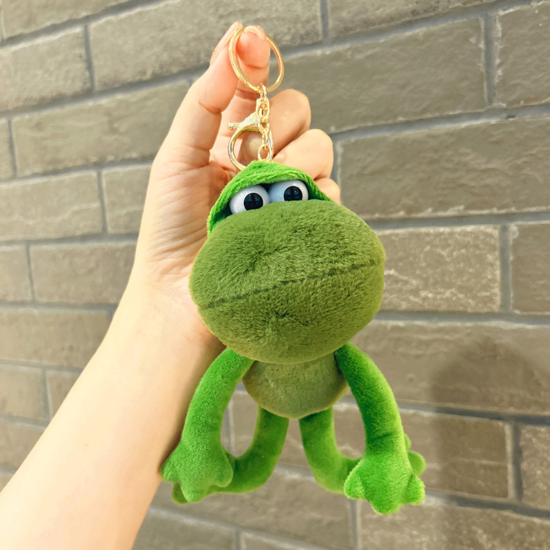 Ugly Cute Frog Plush Toy Doll School Bag Pendant Keychain - Temu