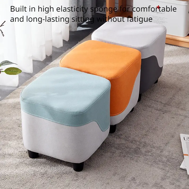 Buy Wholesale China Ottoman Foot Rest Stool Small Fabric Square Footstool  (darkslategray World Map) & Ottomans at USD 11.29