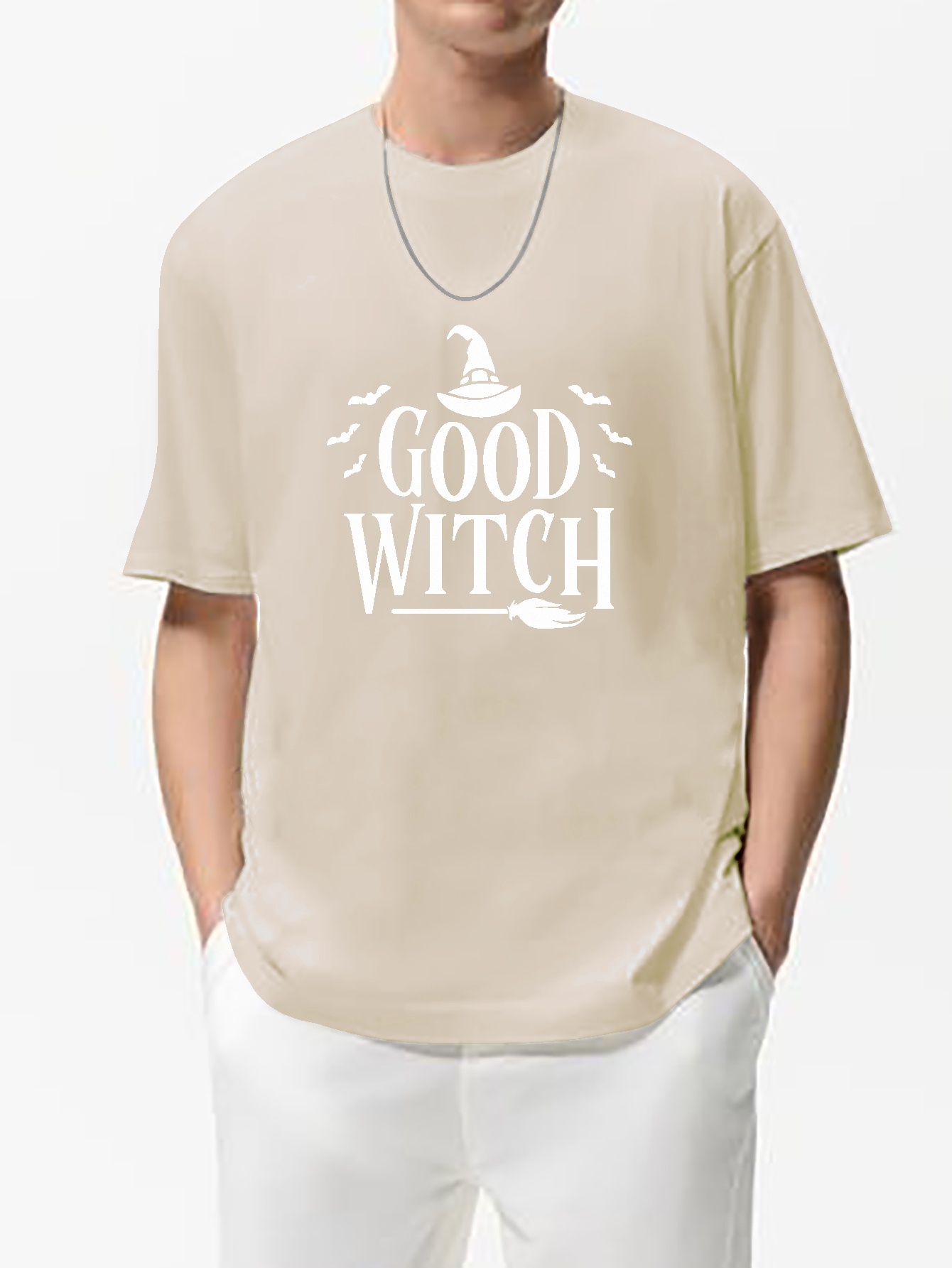 halloween camiseta chic hombres bruja impresión Temu Uruguay