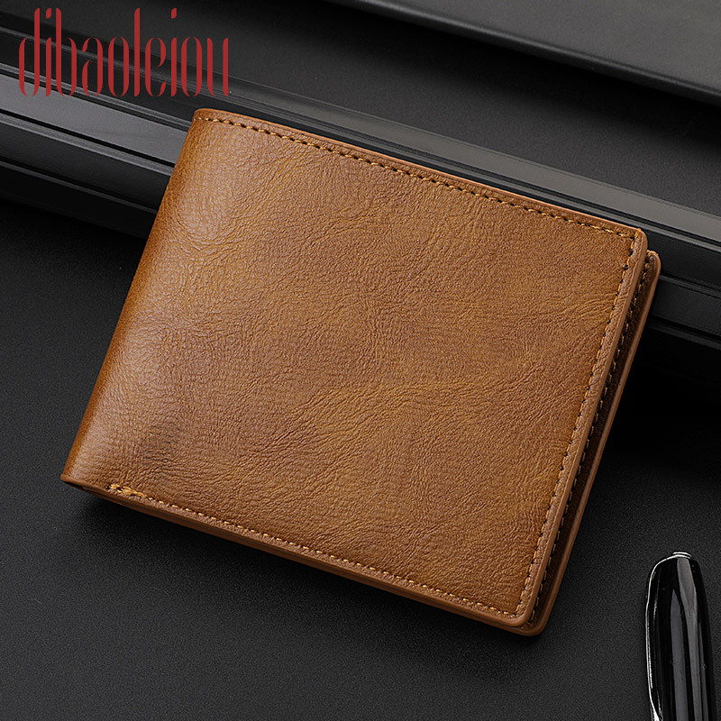 Men's Leather Short Wallet Money Clip Multi-Card Card Holder Horizontal Wallet with Zipper Coin Pocket Gift for Men, Christmas Styling & Gift,Temu
