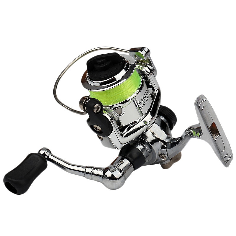 All Metal Spool Mini Fishing Reel Small Wheel Pocket 500 Size Spinning  Metal Wire Line Cup