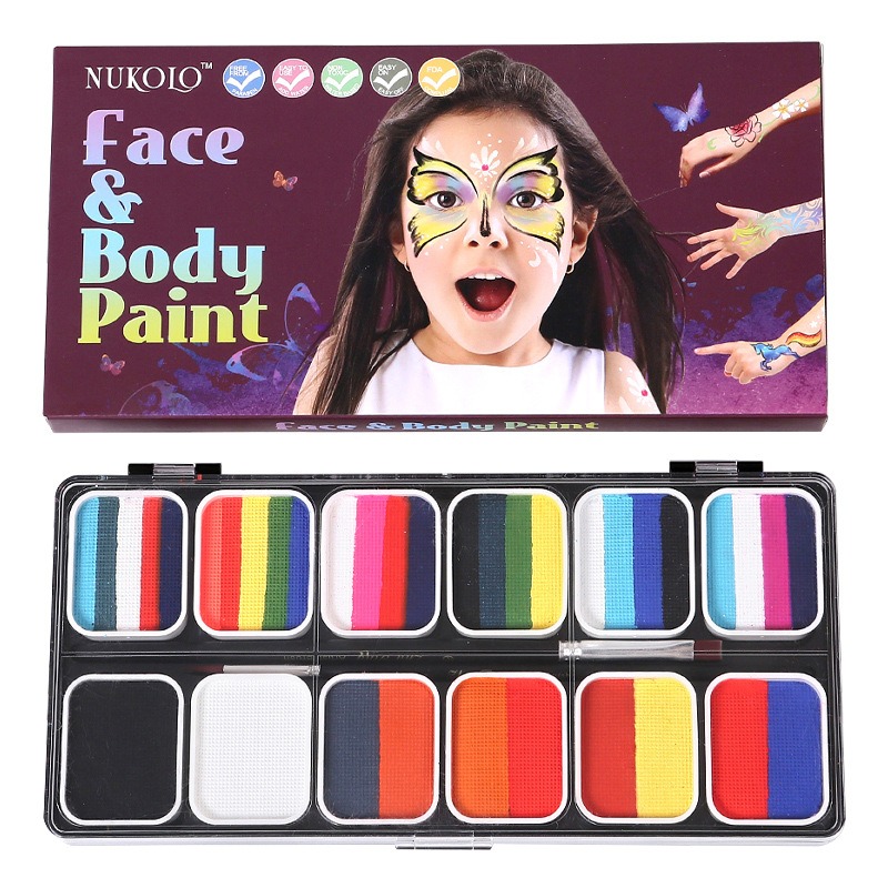 Face Paint Crayons Kit, Body Paint For Kids, Makeup Crayons, Face Paint  Pretend Play, Bright Colors
