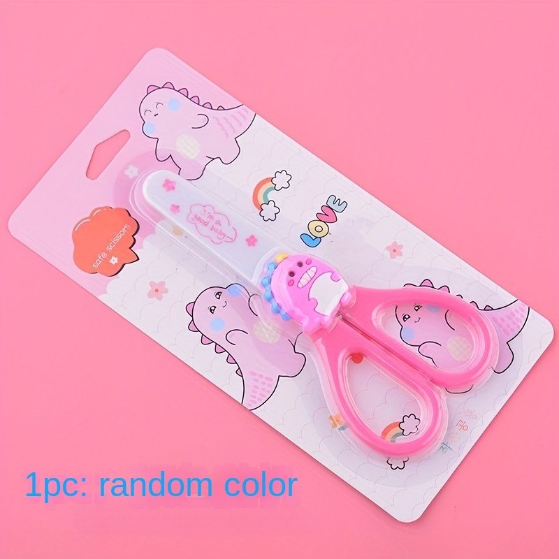 Safety Scissors with Unicorn Protective Cover Cap