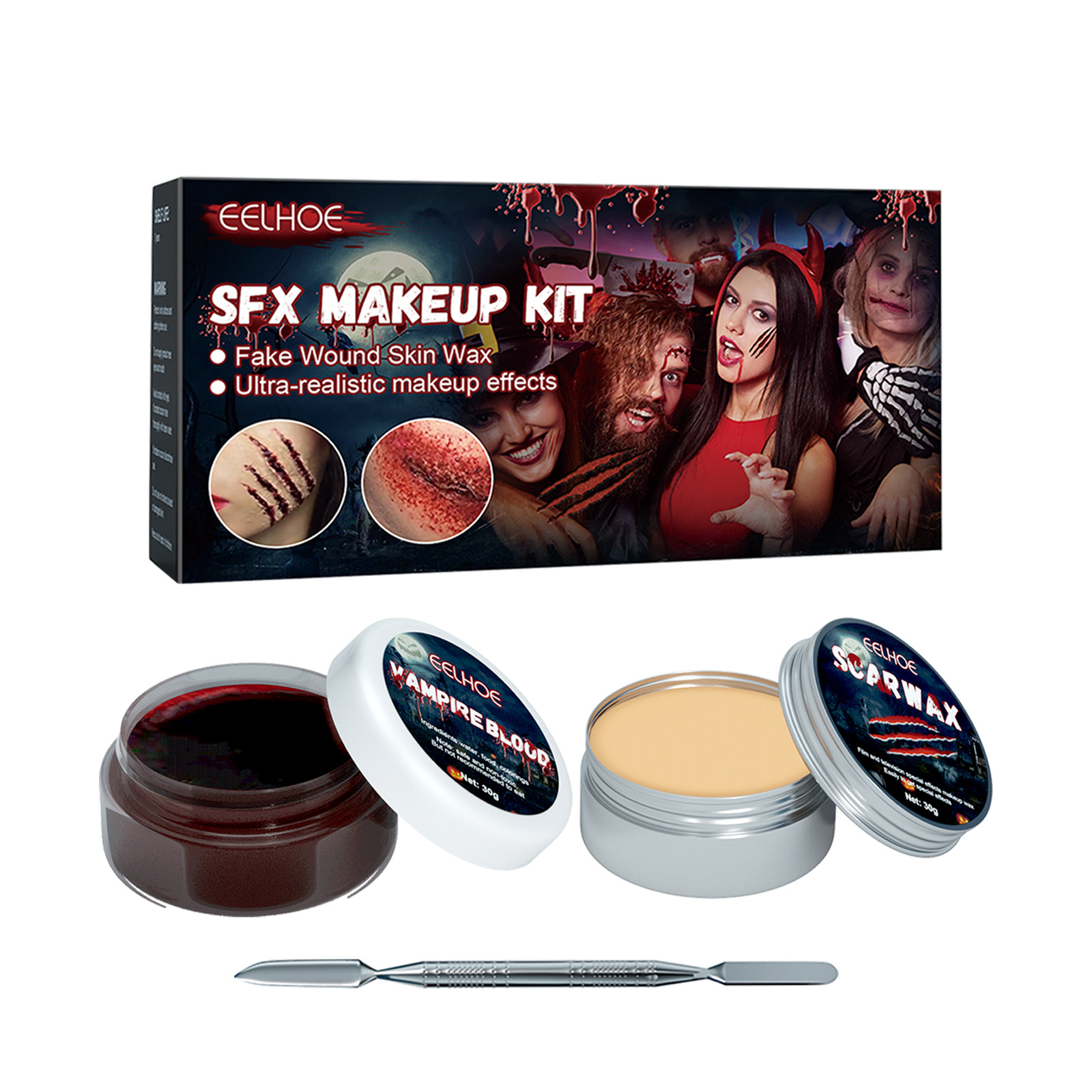 Halloween Skin Wax Plasma Makeup Set Scar Makeup - Temu Australia