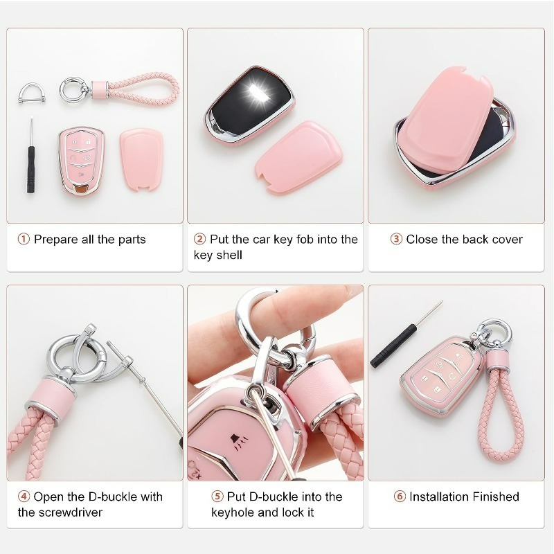 Smart Funda llave coche Rosado 