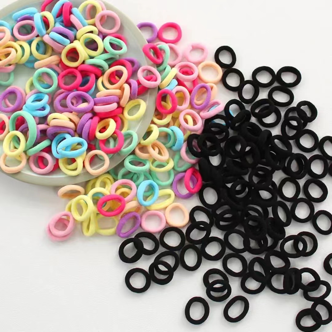 500pcs Colorful Elastic Hair Bands Small Mini Rubber Hair - Temu