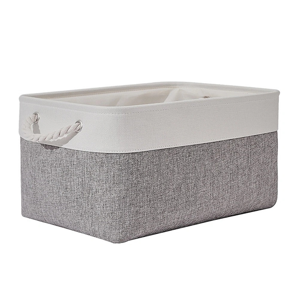 Collapsible Clothes Storage Basket Canvas Linen Storage - Temu