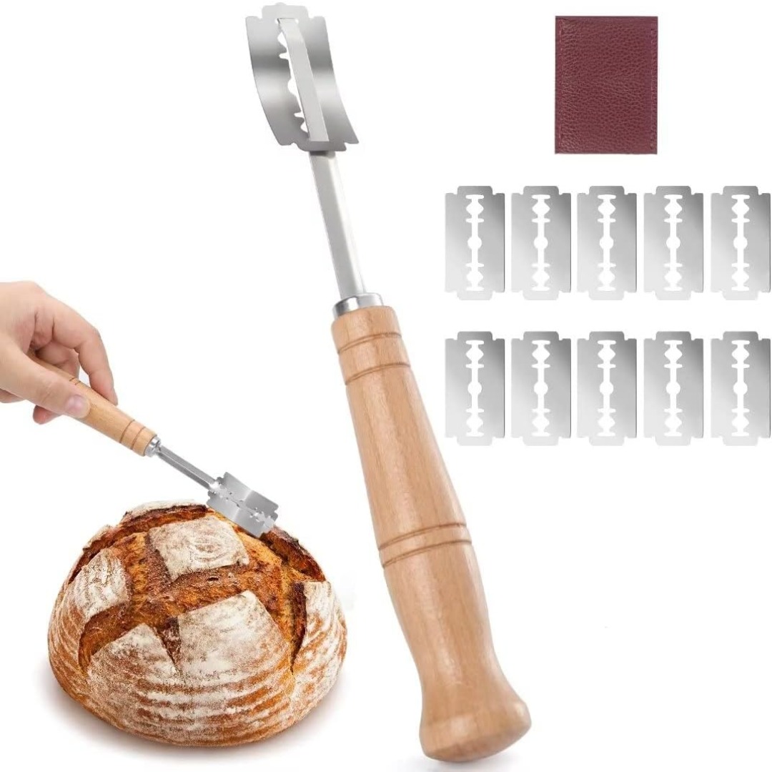 Premium Bread Lame Tool - Hand Crafted Bread Lame Dough Scoring Tool - Easy  To Blame Bread & Clean - Stainless Steel Sourdough Scoring Tool