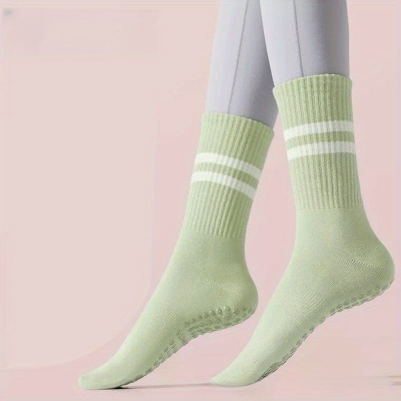 Women's Non slip Wear Resistant Medium Length Yoga Socks - Temu