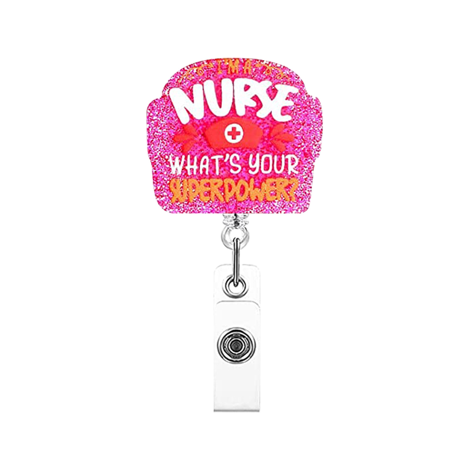  Nurseology Nurse Badge Reel Retractable – Nursing Name Badge  Holder – Felt Badge Reel for Nurses, Students & Teachers – Cute Badge Reels  for Nurses – Alligator Clip (Uterus) : Office Products