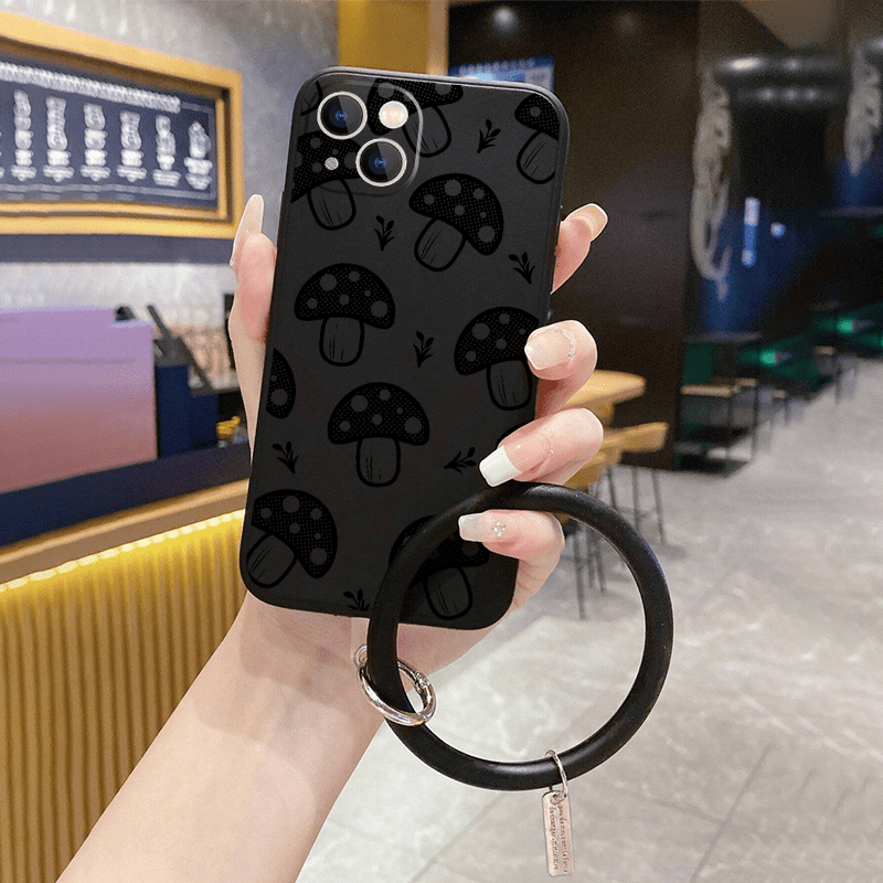 Cute Phone Cases For iPhone 14 13 11 12 Pro Max X XR XS Max 7 8 Plus Luxury  Butterfly Chain Bumper Silicone Black Back Cover