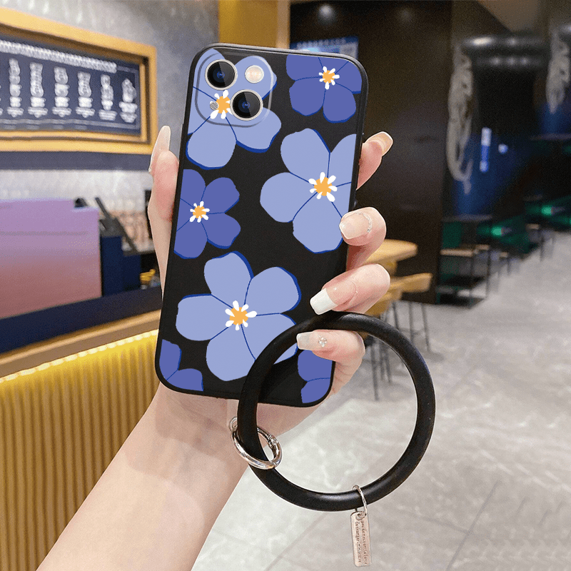 Silicone Phone Cases Matte Blue Shockproof Soft Cover Case For Iphone 11 14  13 12 Pro Max Xr Xs 7 8 6 Plus Mini - Temu