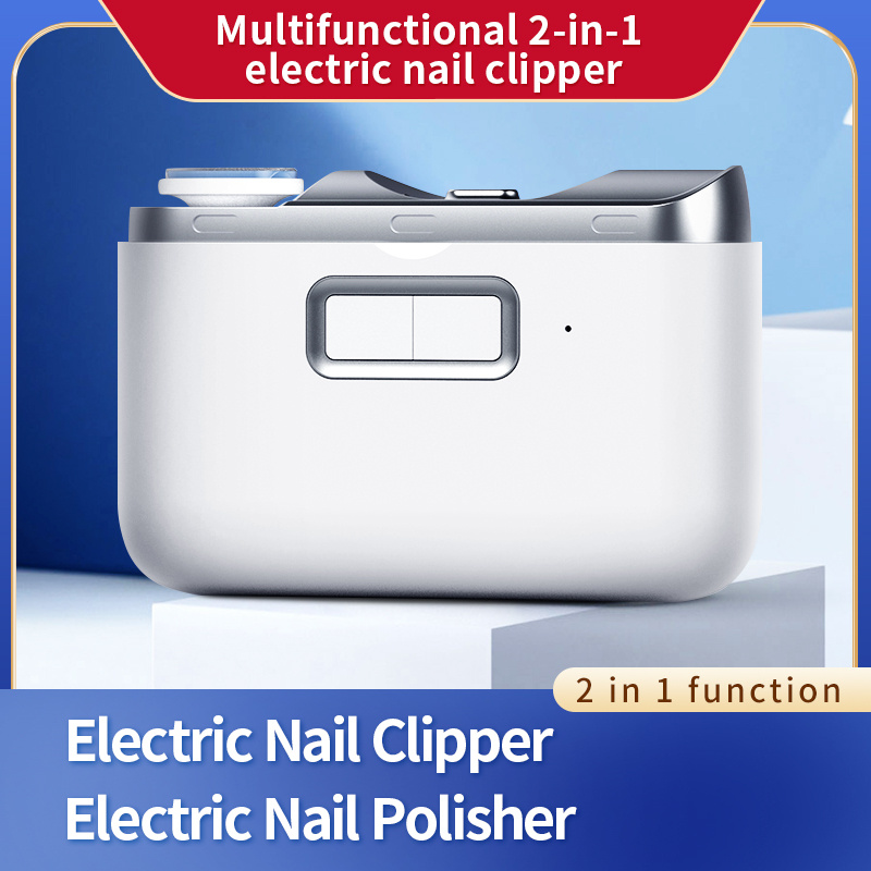 2 in 1 Electric Nail Clippers Electric Polishing Automatic Nail