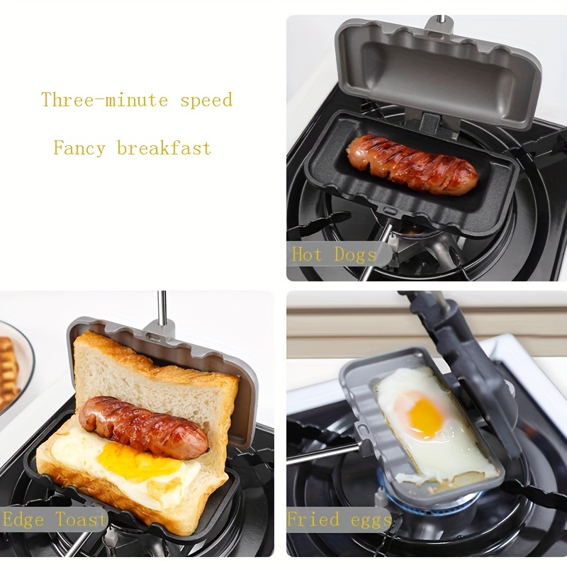 Dmwd Home Mini Triangle Sandwich Maker 220v Bread Toaster Personal  Breakfast Machine Frying Egg Tool Stainless Steel 750w - Sandwich Makers -  AliExpress