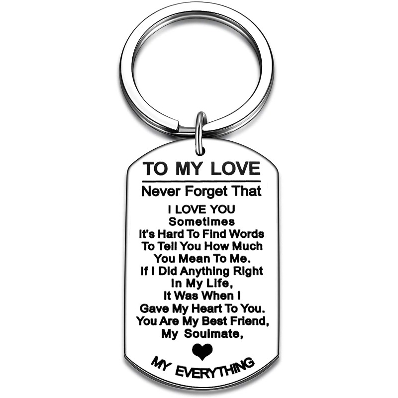 To My Love Keychain Gift For Boyfriends, Girlfriends, Husbands, Wives -  Temu Japan