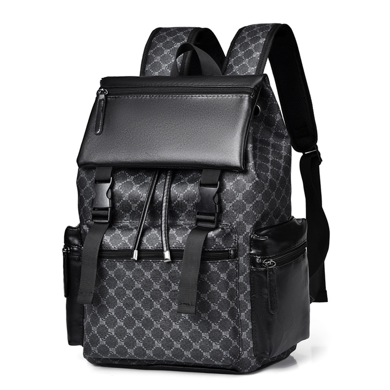 Bolso Negro para hombre bolso de viaje impermeable de cuero de gran  capacidad de viaje bolso multifunción bolsos casuales de bandolera