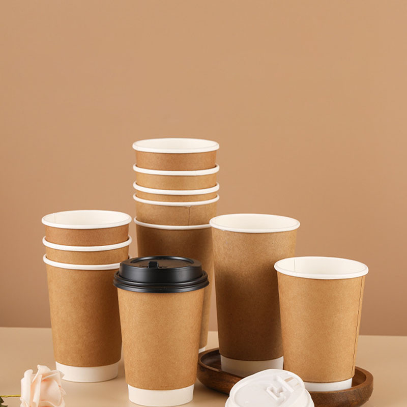 Disposable Kraft Paper Cup Double Wall Hot Drink Coffee Cup-Togo Hot Paper Coffee  Cup with Lid to Go for Beverages Espresso Tea Insulated Reusable Cold  Drinks - China Paper Cup and Double